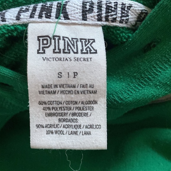 green PINK Victoria’s Secret hoodie - Picture 2 of 2